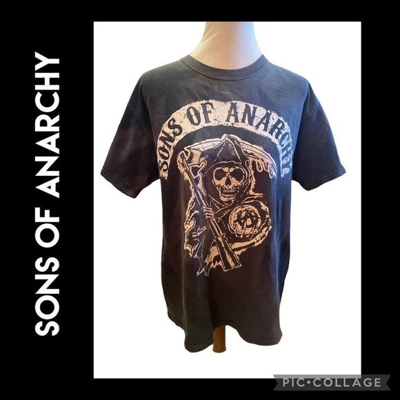 Sons of Anarchy Gray Crewneck T-Shirt Size M - Picture 1 of 10